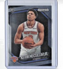 2024-25 Prizm Black Basketball Kevin McCullar Jr Base Rookie Card #246 Knicks