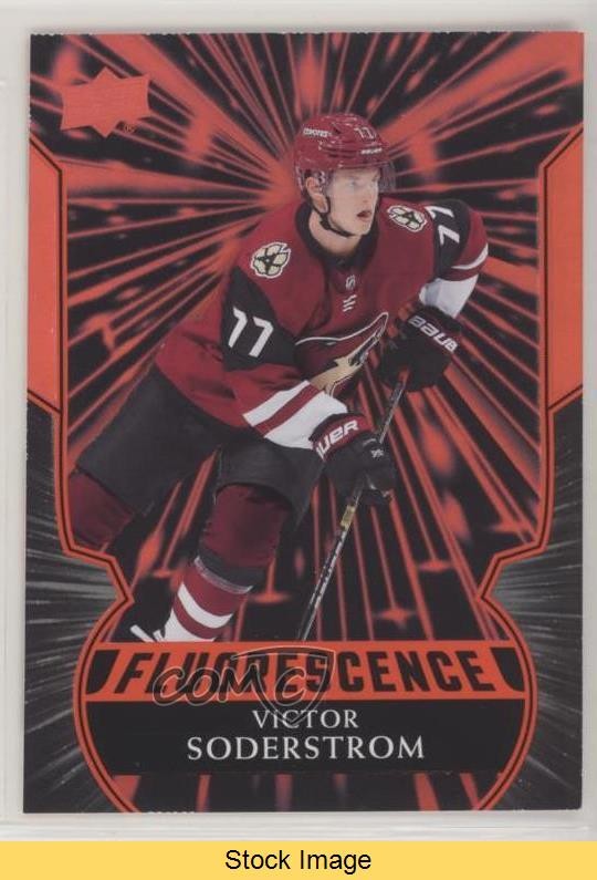 2020-21 Upper Deck Fluorescence Red Victor Soderstrom #F-24 Rookie RC READ 01ks