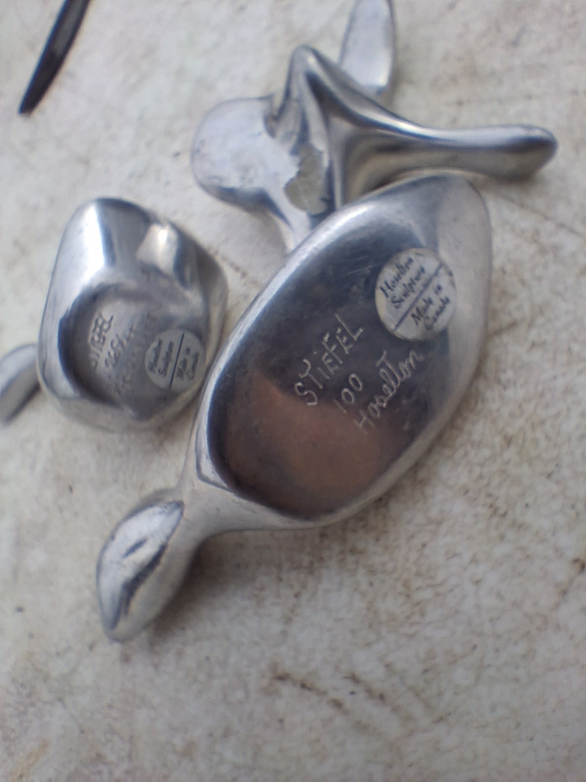 3 Stiefel Hoselton Canada Goose Art Aluminum Sculpture Figurine Signed MCM VTG thumbnail 8