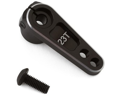 Hot Racing Aluminum 5mm Offset Servo Horn (Black) [HRASH23TH01]