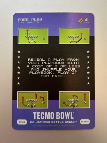 Bo Jackson Battle Arena Tecmo Bowl Bonus Play 5 Free Play - BPL5