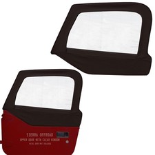 Sierra Offroad Jeep Half Doors For 1997 To 2006 Jeep Wrangler Tj - Black Dia...