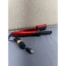 IN STYLER Red Rotating Hair Styler Iron Crimper Curling Wand