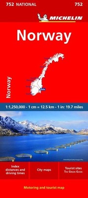 Norway - Michelin National Map 752 by Michelin Folded Book