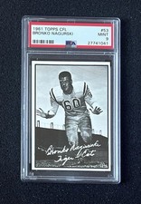1961 Topps CFL - #53 Bronko Nagurski - PSA 9 (Pop 1 / Highest Grade)