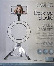 8" LED Ring Light Tripod Kit Stand Phone Holder Selfie Camera Studio Video.