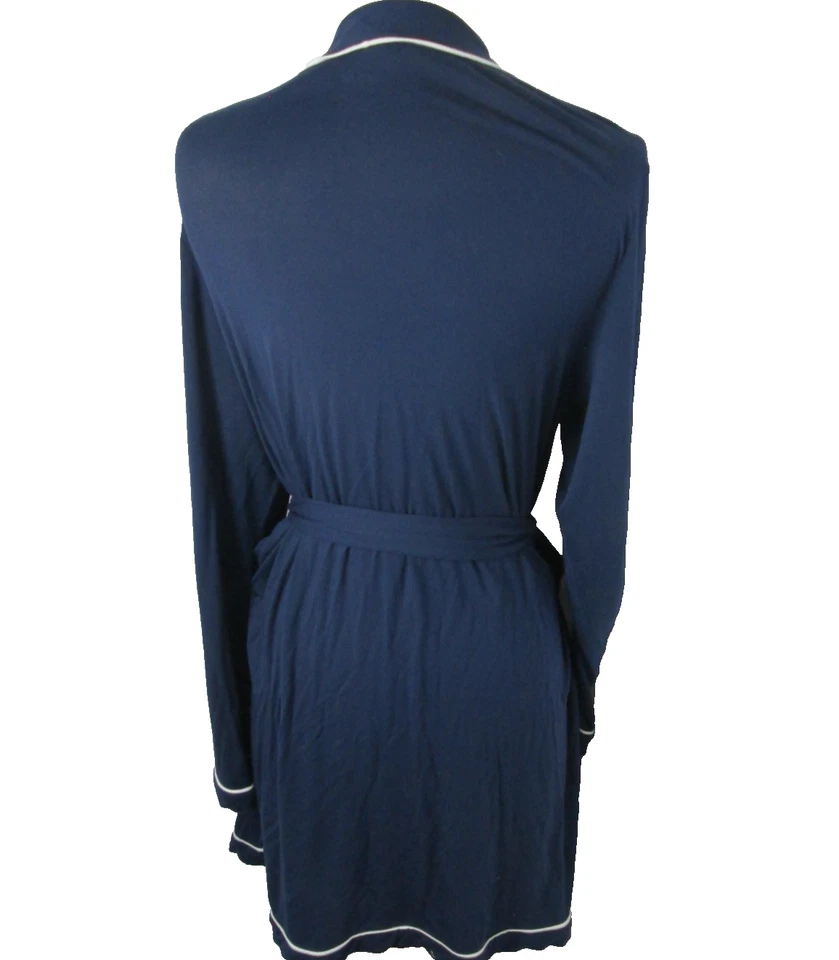 Cinturón de mujer Aerie Robe Kimono envolvente talla L/XL tejido azul oscuro Foto 2 de 4