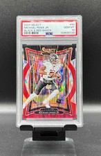 2024 Panini Select Concourse Michael Penix Jr (RC) Black & Red Shock - PSA 10