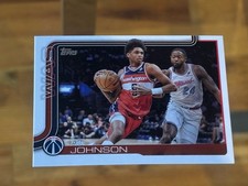 AJ JOHNSON 2025-26 Topps Flagship #99 Washington Wizards