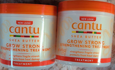 Cantu Shea Butter Grow Strong Strengthening Treatment 6 oz 173g x2
