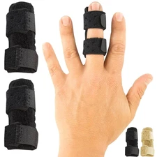 Vive Finger Splint (2 Pack) - Universal Finger Straightener - Broken and Trigger