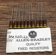 NOS - Lot of 10 Allen Bradley RCR32G122JS Resistor 1W 5  1200 OHMS  0232