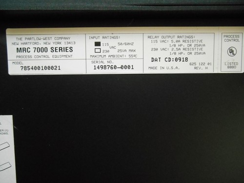 Partlow MRC 7800 Rundkartenschreiber 785400100021 - Bild 6 von 10