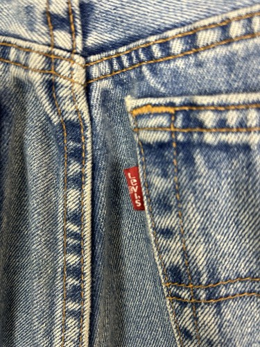 Vintage Levis 504 Jeans Men Straight Blue Denim W36 L34 Made Australia Cotton - Picture 6 of 9