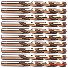 10PCS 5/16" Cobalt Drill Bit Set M35 HSS Jobber Length Twist Drill Bits Tools