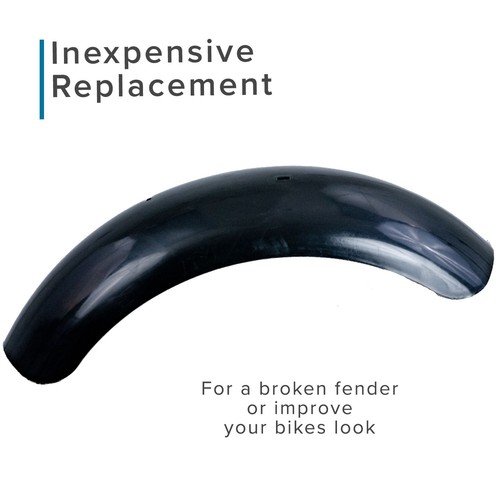 Guardabarros delantero de plástico negro para Baja, Hensim, Massimo MB165/MB200, mini bicicleta - Imagen 6 de 8