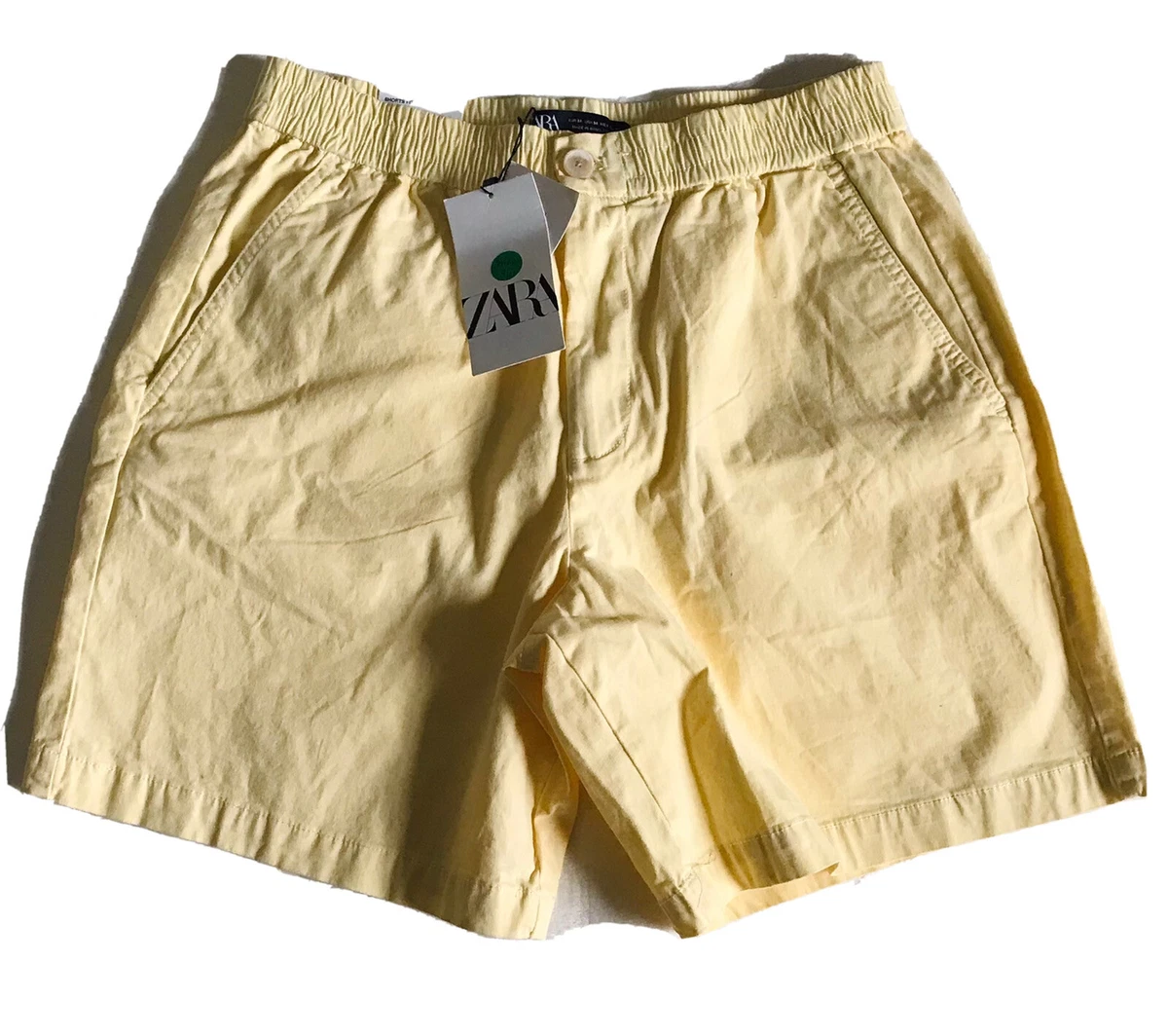 Zara sales yellow shorts