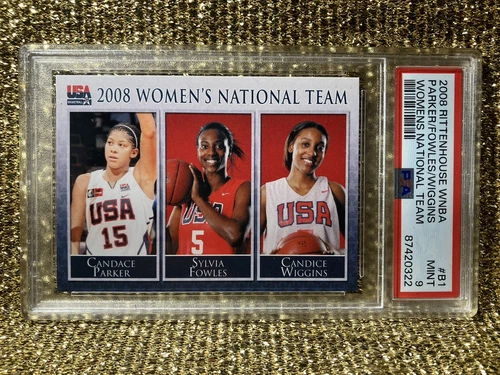Candace Parker- Sylvia Fowles 2008 Rittenhouse WNBA 272/667 Rookie RC PSA 9