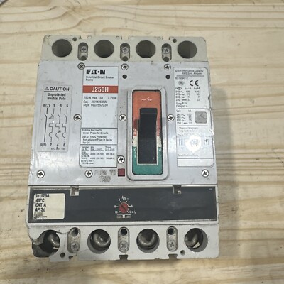 Eaton Breaker eaton JGH4250NN 250 Amp 3 Pole 50/60 Hz