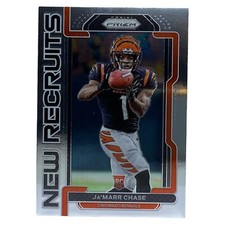 JA'MARR CHASE 2021 Panini Prizm NFL Football NR-7 New Recruits Insert RC Bengals