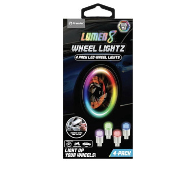 Premier Lumen8 Multicolor Led Tire Lights 2 Packages 4 Each