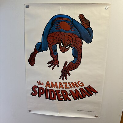 Vintage Amazing Spiderman Poster 1974 Original Not Reproduction