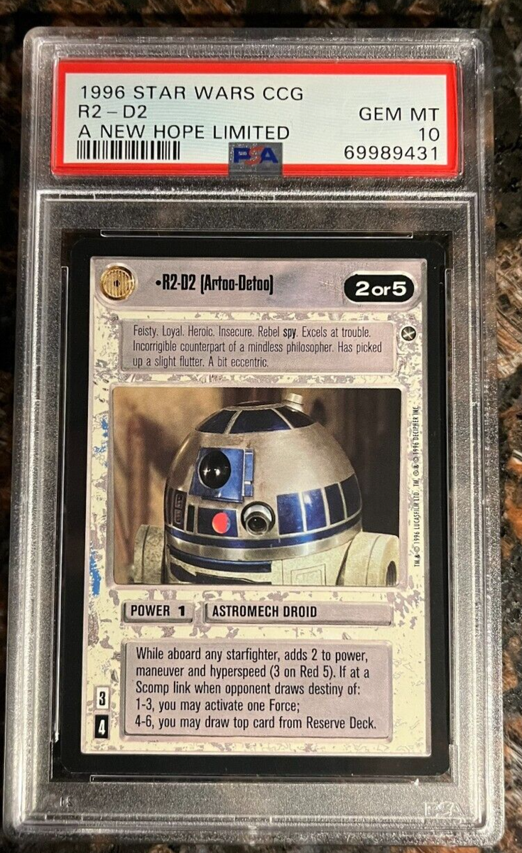1996 Star Wars CCG R2-D2 Artoo-Detoo A New Hope Limited PSA 10 GEM