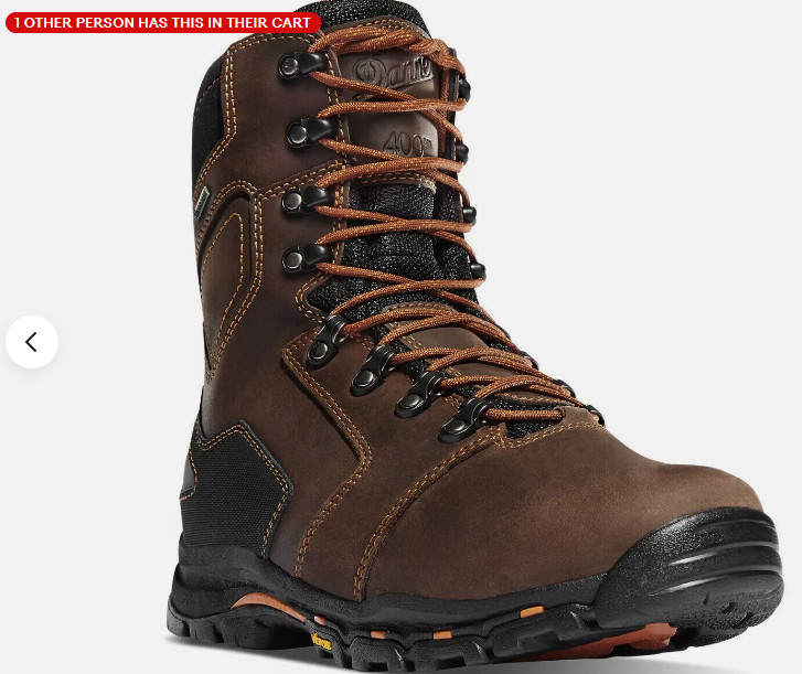 DANNER&reg; VICIOUS 8" COMPOSITE TOE 400G WATERPROOF WORK BOOTS