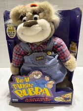 REAL TALKIN' BUBBA - Vintage 1997 Tyco Plush Talking Stuffed Animal Bear