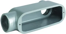 Killark OLB-1, 1/2", Aluminum, Form 5, 2-Hub, LB-Type, Rigid Conduit Body, 1pc