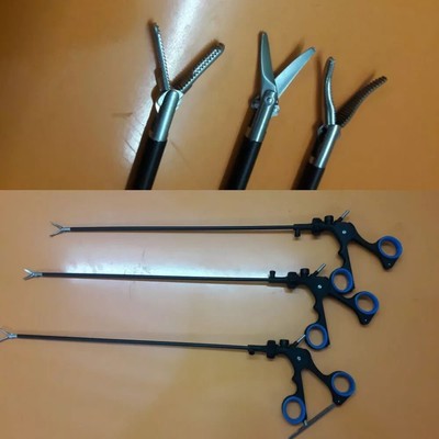 3Pc Laparoscopic Grasper Forceps Scissor Surgical Instruments Set 5mm
