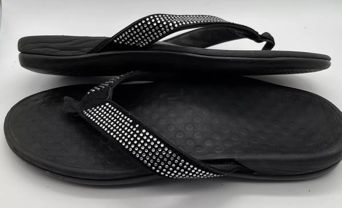 Vionic rhinestone flip best sale flops