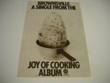 JOY OF COOKING a single from the album is BROWNSVILLE 1971 Promo Poster Ad