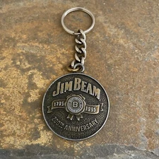 Jim Beam 200th Anniversary Metal Key Chain 1995