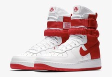 nike air force 1 high university red black