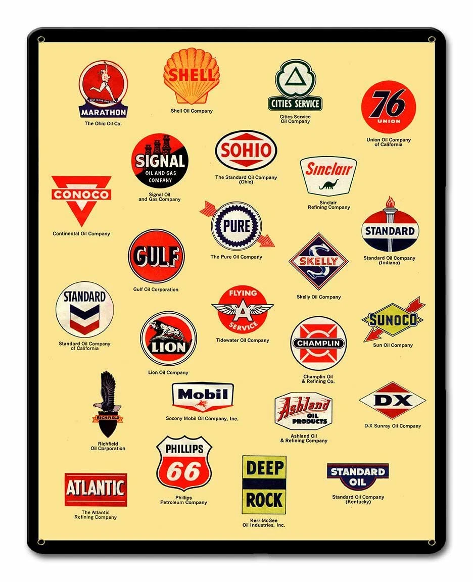 GAS STATION GASOLINE BRAND LOGOS 15