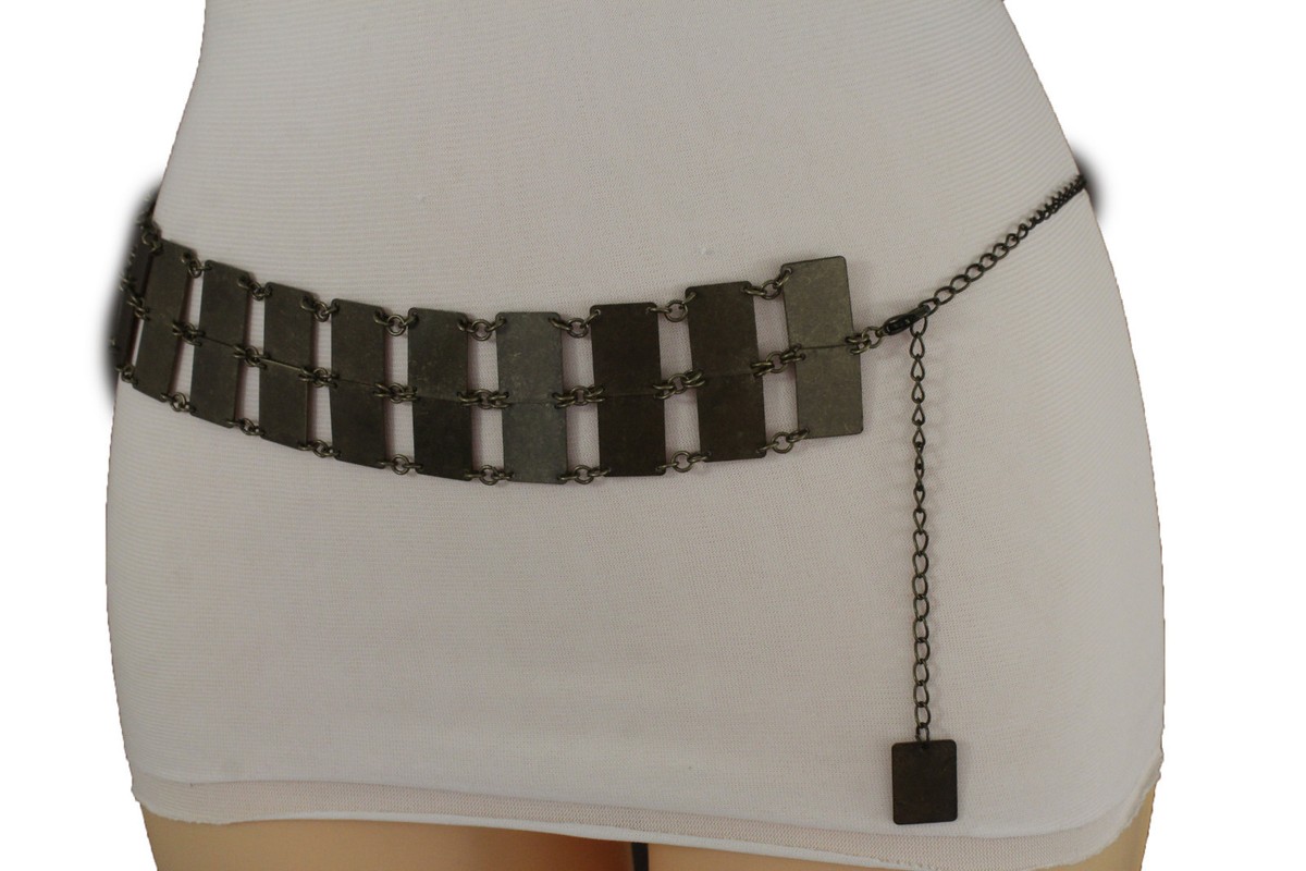 New Women Wide Waistband Vintage Antique Gold Color Metal  display picture 1