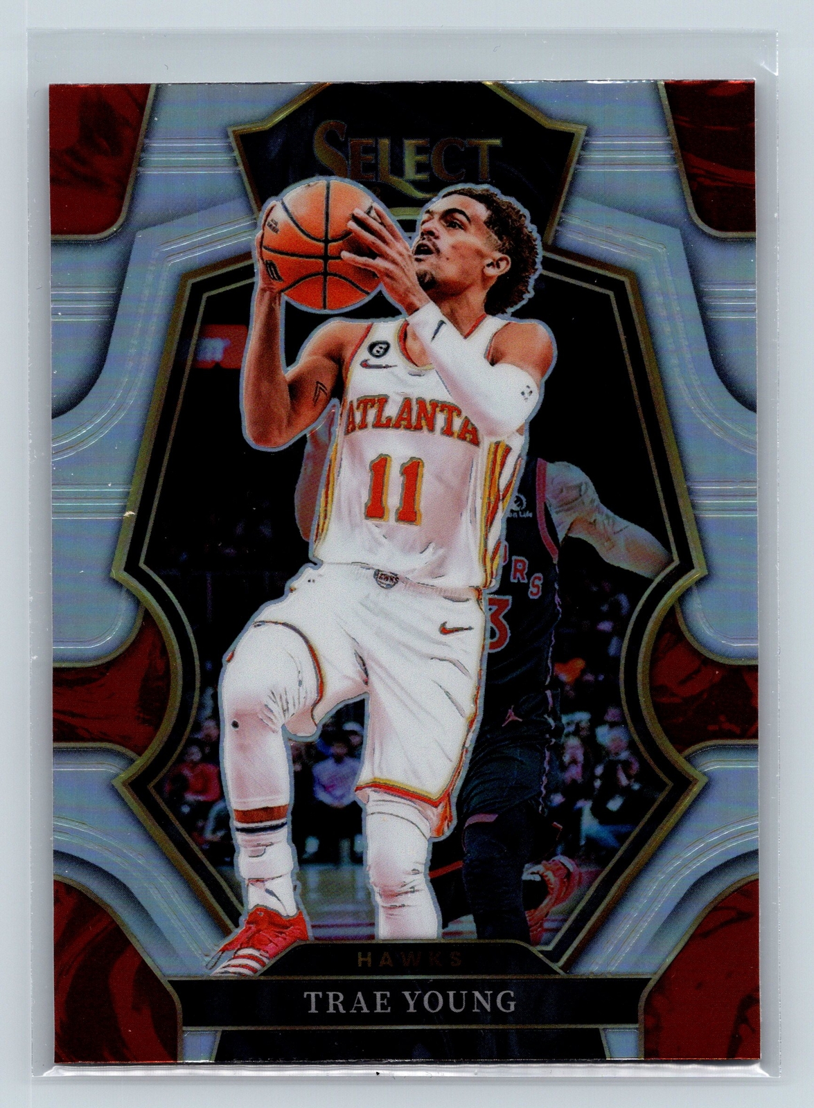 2022-23 Select Trae Young Premier Level Silver Prizm Atlanta Hawks No.166