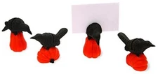 Black Raven Place Card Holders Set of 4