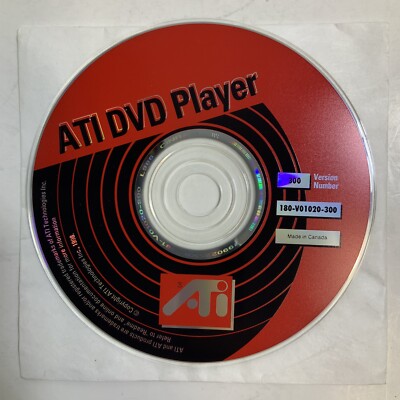 ATI DVD PlayerVersion 300 180-V01020-300 Driver CD-Rom ElectronicsRecycledCom
