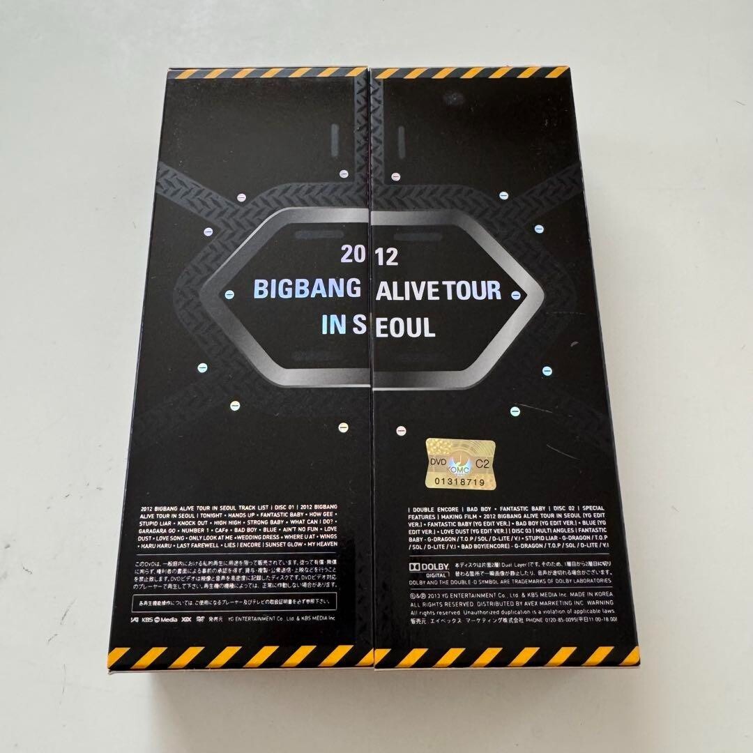 (美品)BIGBANG ALIVE TOUR IN SEOUL DVD 2012 BIGBANG ALIVE TOUR IN SEOUL 3DVD+PHOTOBOOK Limited Edition