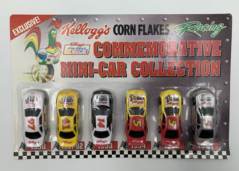 Kellogg’s Corn Flakes Racing, Commemorative Mini-car Collection 1990-96, 6 Cars