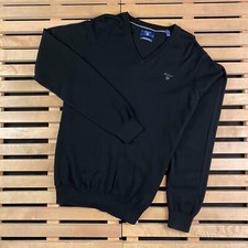 Mens Jumper V Neck Gant Size M Premium Cotton