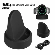 US Wireless Charging Dock Cradle Charger For Samsung Gear S2 S3 Classic/Frontier