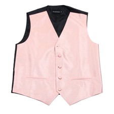 Men's Pink Pattern Tuxedo Vest Formals Weddings Proms Fashion Waistcoat
