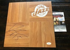 Derrick Favors (Utah Jazz) Signed 12x12 Floor Piece W/ JSA COA