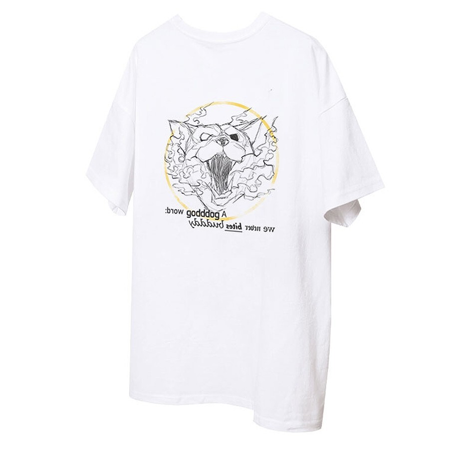 LOOKISM OFFICIAL GOODS GODDDOG/GOD DOG/갓독 [BLACK] SHORT SLEEVE T