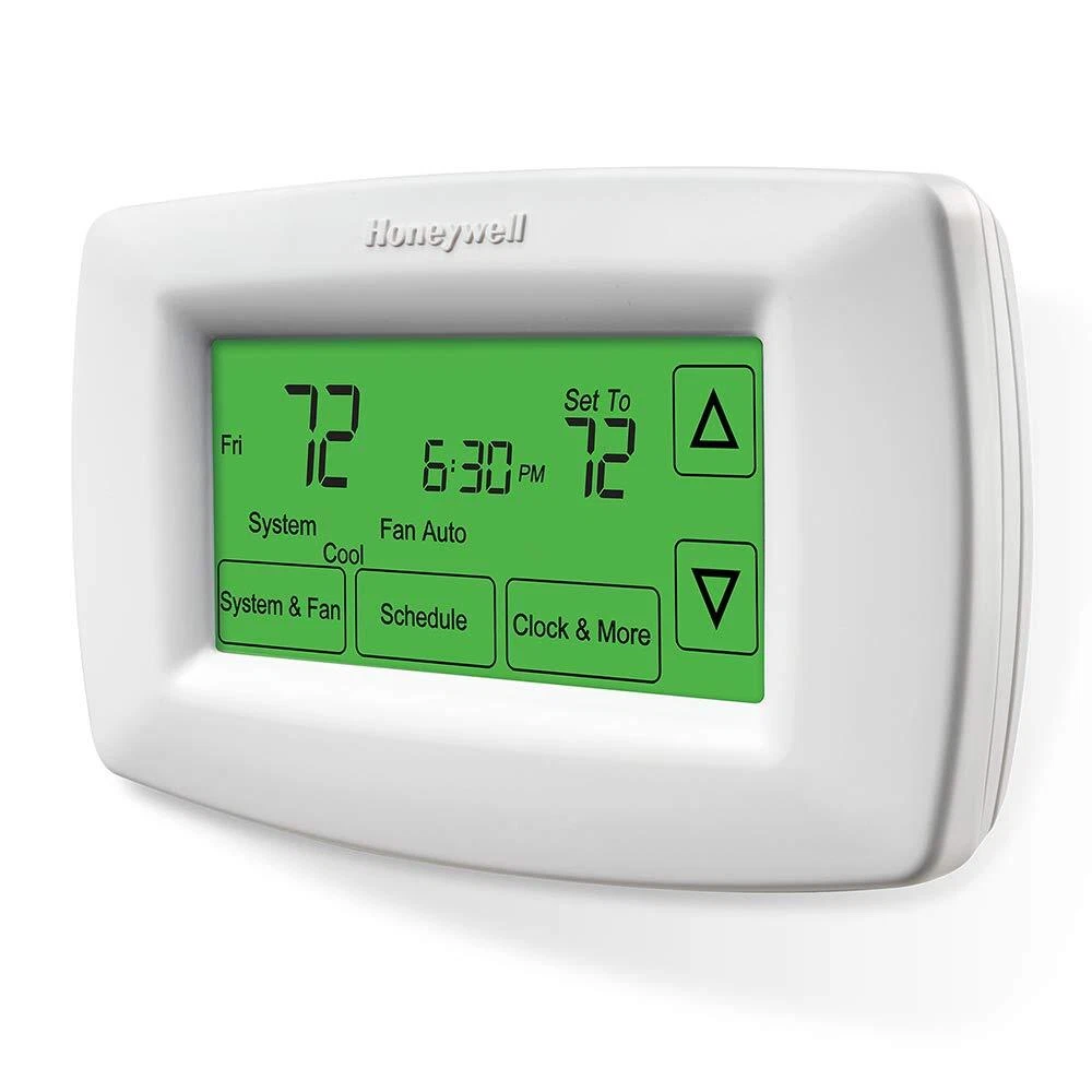 Large Touchscreen 7 Day Programmable Thermostat with Smart Response Technology
