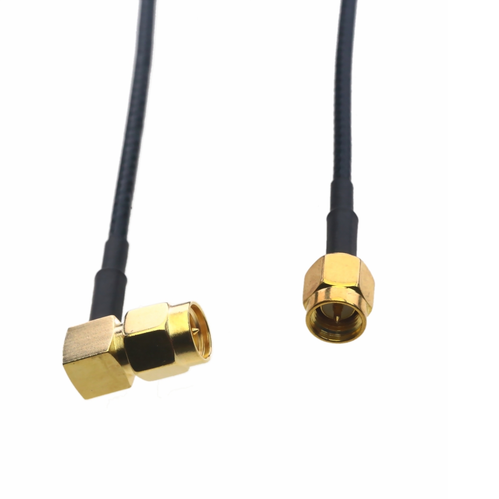 RF Cable Double SMA male plug elbow (L to I)RG316 6