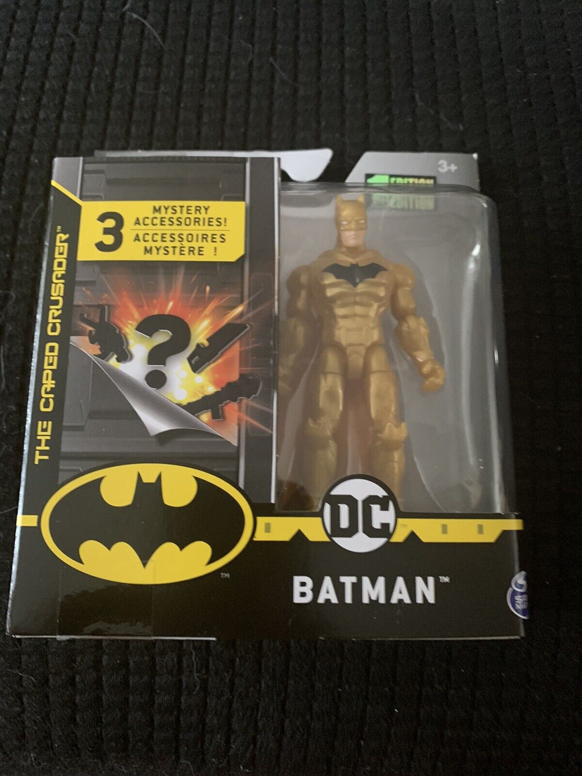 DC Spin Master BATMAN GOLD CHASE 4" Figure The Caped Crusader Ultra Rare